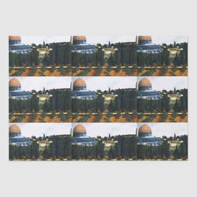 Papel De Seda Domo da Pedra, Jerusalém (Frente )