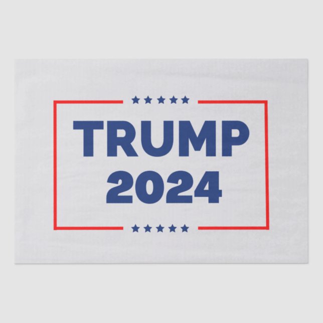 Papel De Seda Donald Trump 2024 Retire a Eleição Americana (Frente )