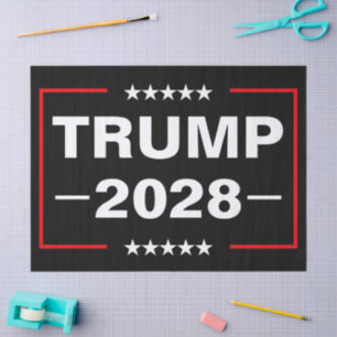 Papel De Seda Donald Trump 2028 Presidente