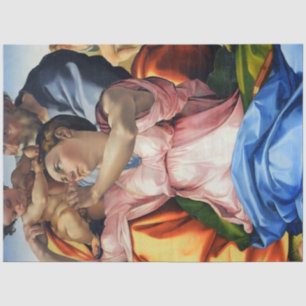 Papel De Seda Doni Tondo, Doni Madona (detalhes), Michelangelo, 