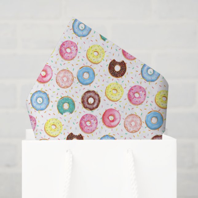 Papel De Seda Donuts Tissue Paper (Sacola de presentes)