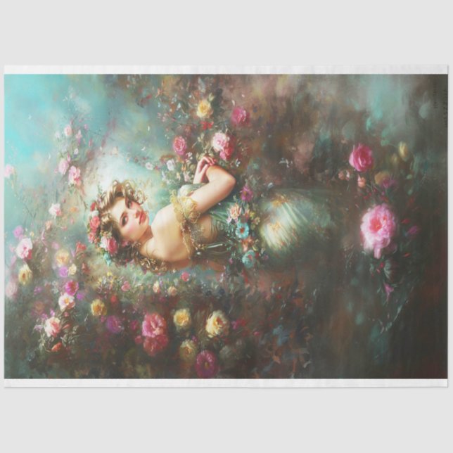 Papel De Seda Donzela no Jardim Dois (Frente )