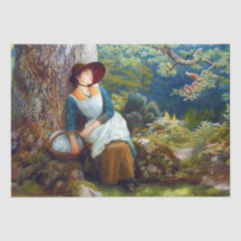 Papel De Seda Dormindo na floresta (por Arthur Hughes)