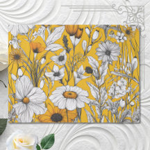 Dourada Daisy Boho Wildflower Decoupage