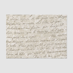 Papel De Seda Dourada Floral Vintage em francês