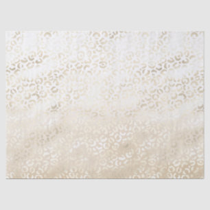 Papel De Seda Dourada Leopard Print Khaki Cream Beige Watercolor