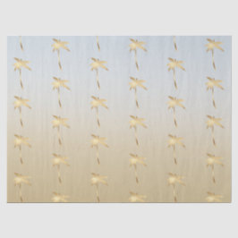 Papel De Seda Dourada palmeira