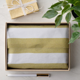 Papel De Seda Douradas faixas, tiras brancas, padrão riscado
