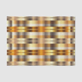 Papel De Seda Douradas Faux Metallic Diagonal Stripes