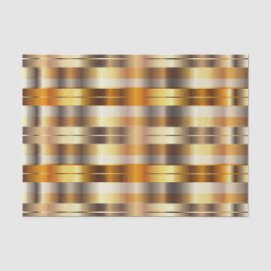 Papel De Seda Douradas Faux Metallic Diagonal Stripes