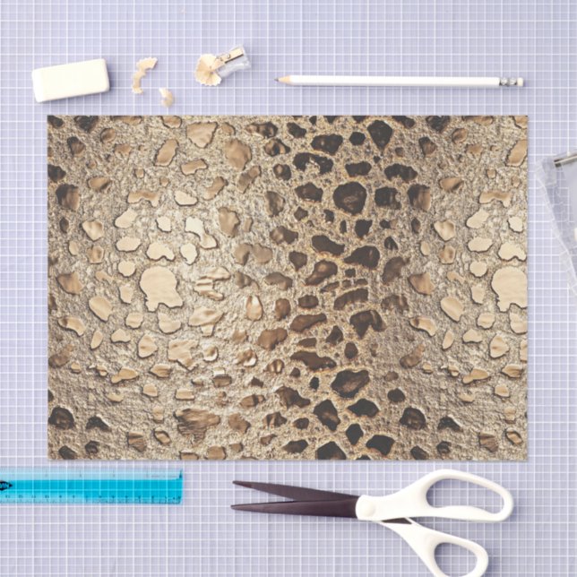 Papel De Seda Douradas Manchas Metálicas Leopardo (Arte )