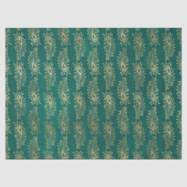 Papel De Seda Dourado Abstrato de Penas de Pavão na Decoupage Ve