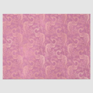 Papel De Seda Dourado Boho Peacocks na página de dissociação 