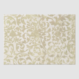 Papel De Seda Dourado Descopagação da Vintage da Swirage Artes