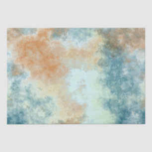 Papel De Seda Dourado e Teal Bath