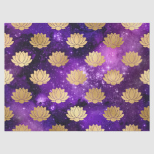 Papel De Seda Dourado Lotus na desacoplagem de galáxias roxas