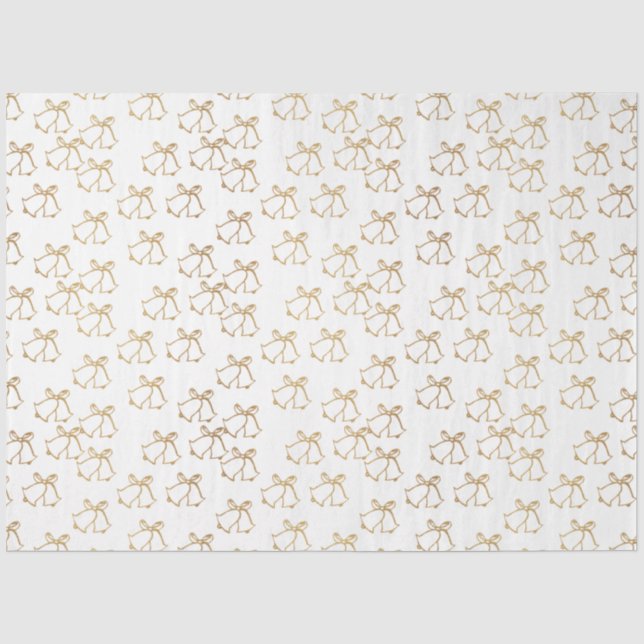 Papel De Seda Dourado Natal Belts Natal Branco Natal (Frente )