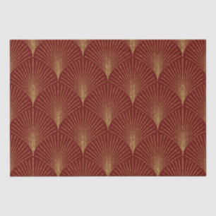 Papel De Seda Dourado padrão art-deco sobre o plano de fundo ver