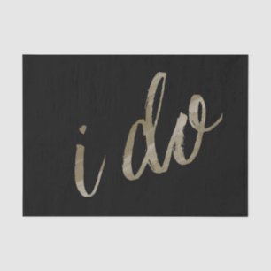 Papel De Seda Dourado Preto Aquarela I Do