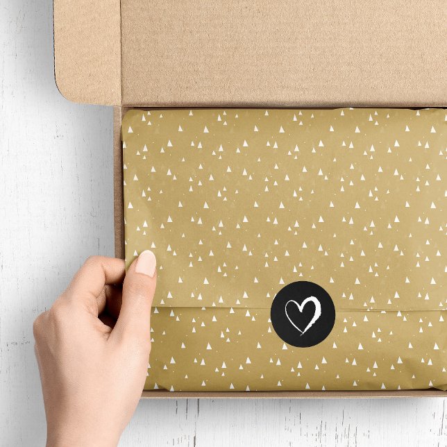 Papel De Seda Dourados Triângulos Pequenos (Criador carregado)