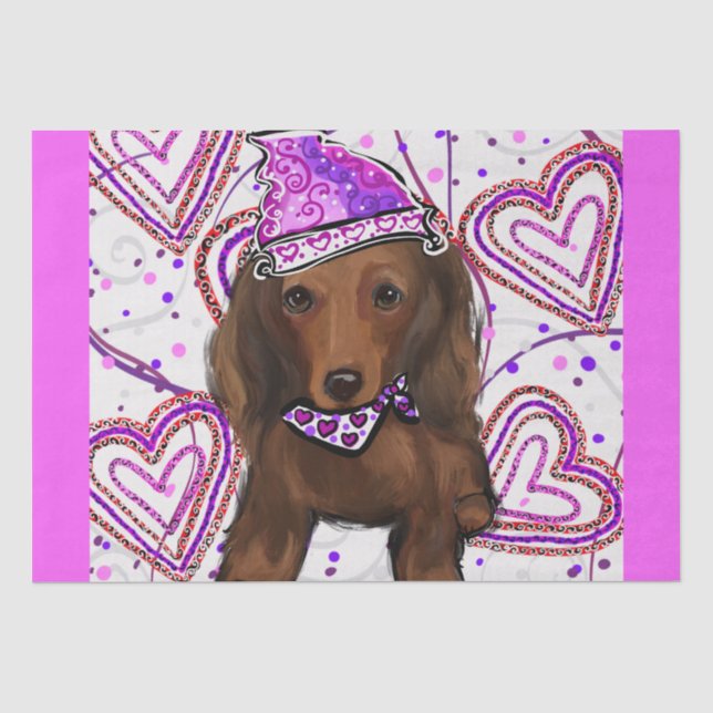 PAPEL DE SEDA DOXIE VERMELHO DE CABELO COMPRIDO (Frente )