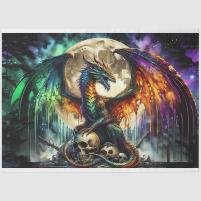 Papel De Seda Dragão (Frente )