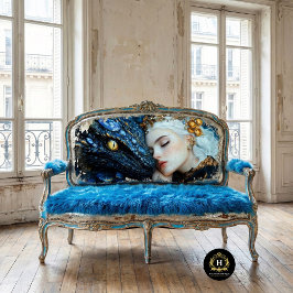 Papel De Seda Dragão Azul Joia & Rainha