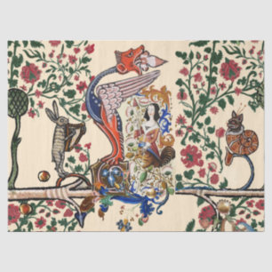 Papel De Seda Dragão BESTIÁRIO MÉDIO WEIRD e Harpy giratório