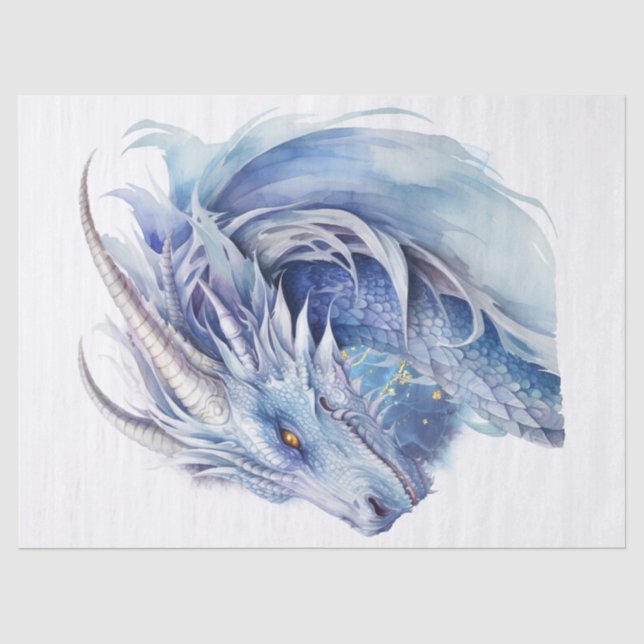 Papel De Seda Dragão Mítico (Frente )