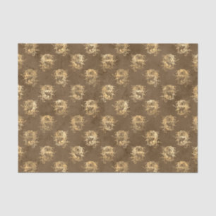 Papel De Seda Dragão Mítico Dourado