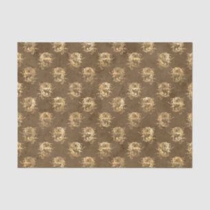 Papel De Seda Dragão Mitológico Dourado