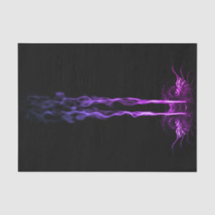 Papel De Seda Dragão Negro e Roxo Fumaça