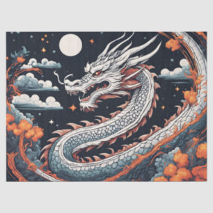 papel de seda dragão noturno