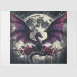 Papel De Seda Dragão Roxo