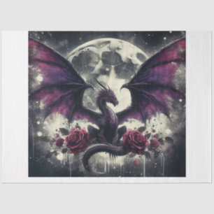 Papel De Seda Dragão Roxo