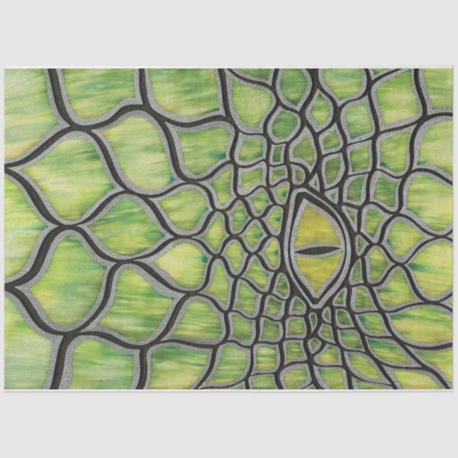 Papel De Seda Dragão Verde (Frente )