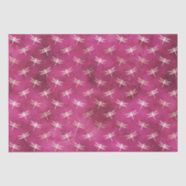 Papel De Seda Dragões de Aquarela Rosa Blush