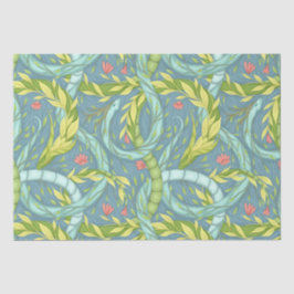 Papel De Seda dragões de madeira