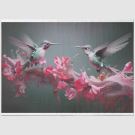 Papel De Seda Dragões fluindo sobre a dissociação das flores de