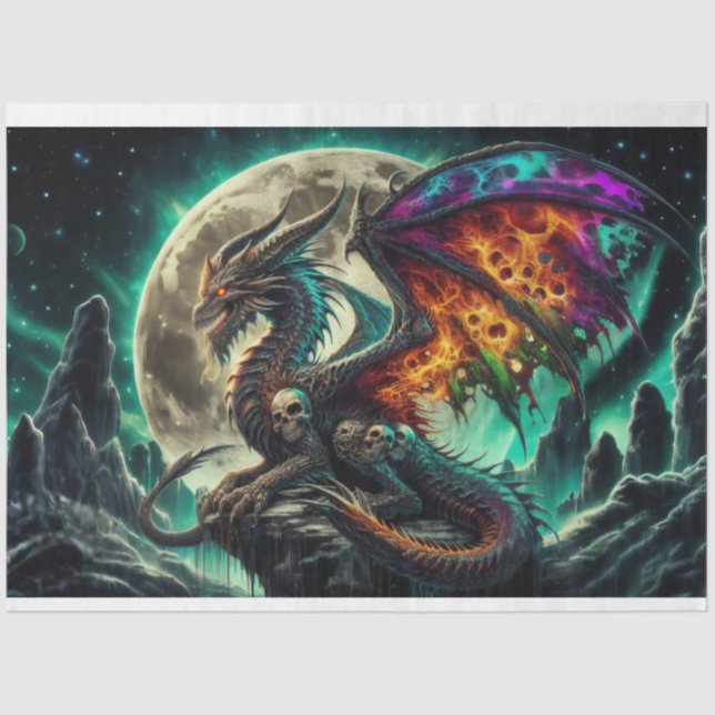 Papel De Seda Dragon Flame (Frente )
