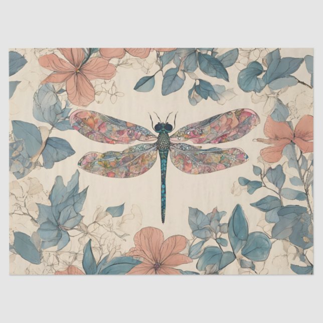 Papel De Seda Dragonfly Whimsical (Frente )