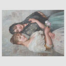 Papel De Seda Duas mulheres venezianas (arte italiana)