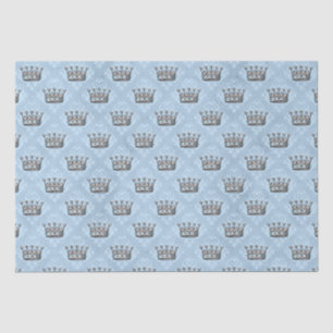 Papel De Seda Dusty Blue e Alice Rosa no Chá de fraldas Maravilh