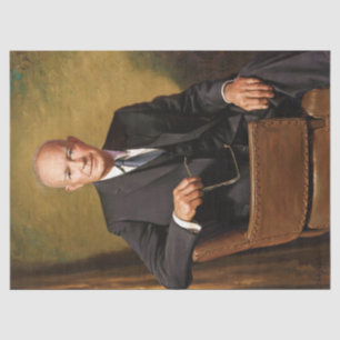 Papel De Seda Dwight Eisenhower Presidente da Casa Branca Retrat