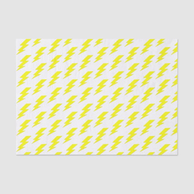 Papel De Seda É Elétrico| Parafuso De Relâmpago Amarelo (Frente )