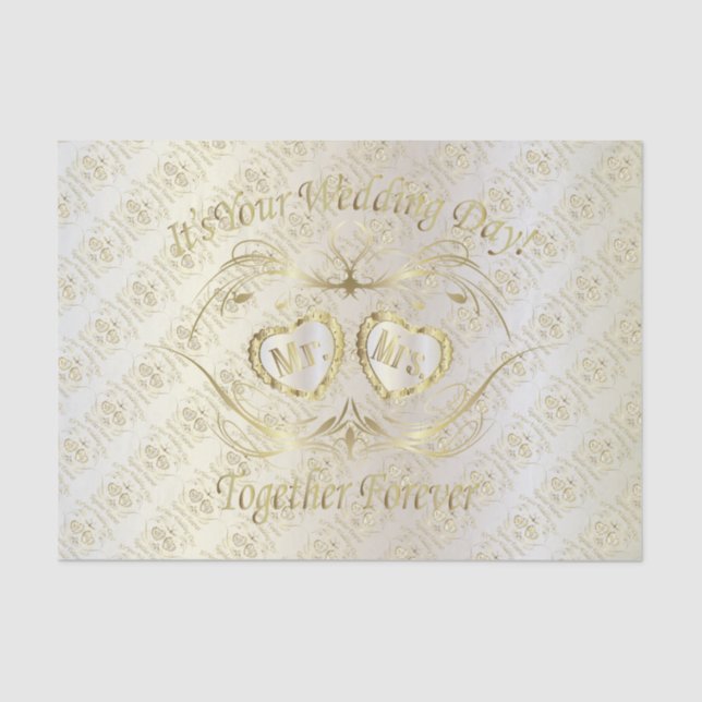 Papel De Seda É seu dia do casamento (Frente )