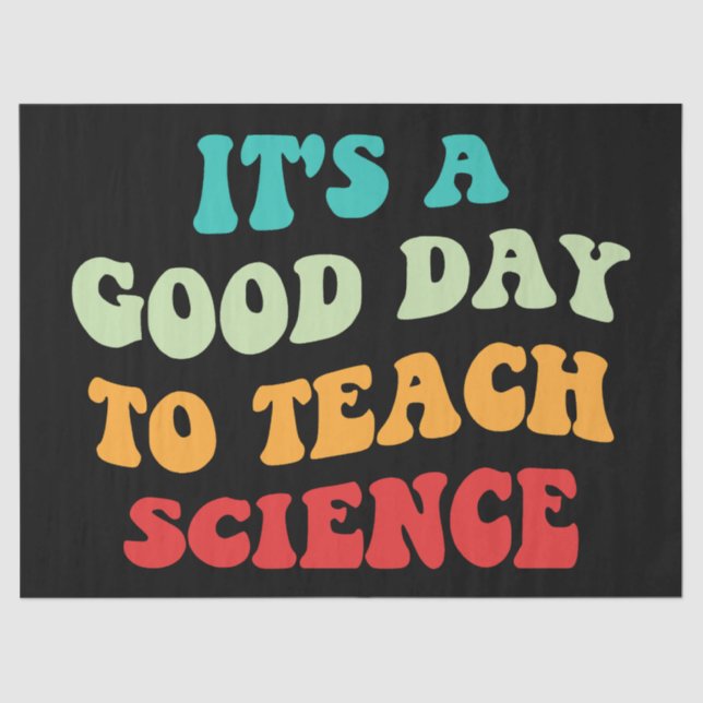 Papel De Seda É um bom dia para ensinar ciência (Frente )