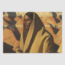 Papel De Seda "Earth Knower" Arte Ocidental de Maynard Dixon