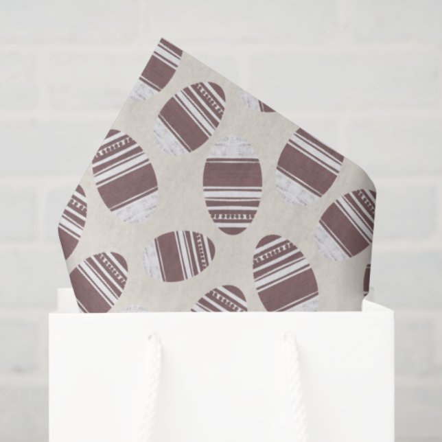 Papel De Seda Easter Chocolate Egg Pattern (Sacola de presentes)