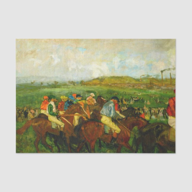 Papel De Seda Edgar Degas Horseback Riding (Frente )